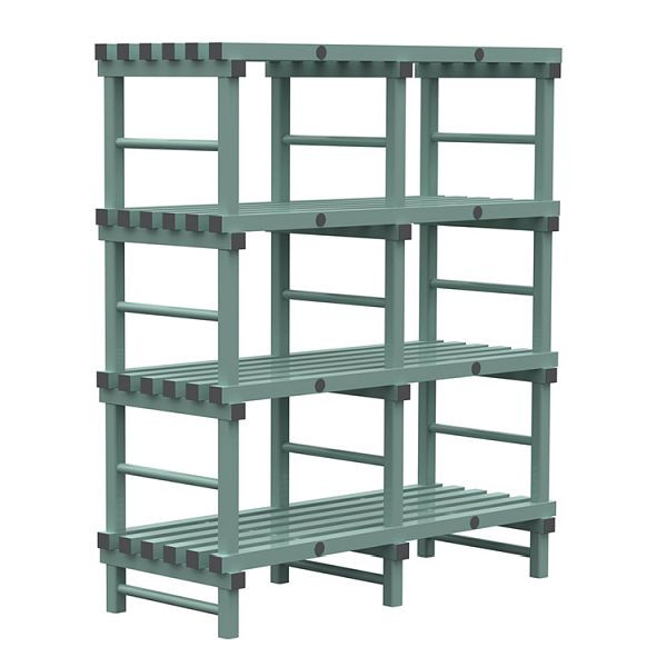 Etagère Euro REA 1500x600x1750mm, 4 montants au pas de 450mm, 308.163