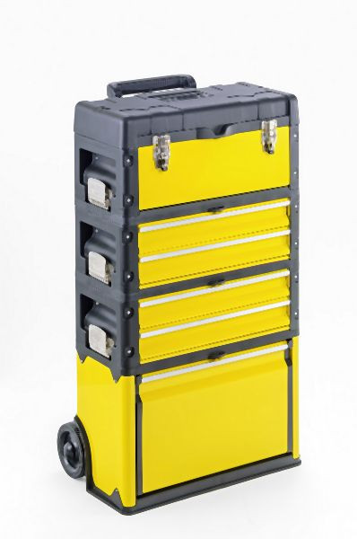 Chariot à outils Metra, 4 compartiments 1k.2.2.1 jaune, 10510