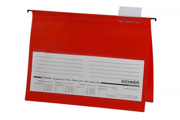 Eichner Platin Line dossier suspendu en PVC, rouge, UE : 10 pièces, 9039-10031