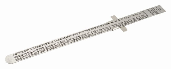 Règle flexible en acier inoxydable Bahco 160 mm, mm + pouce, 1179-FLX