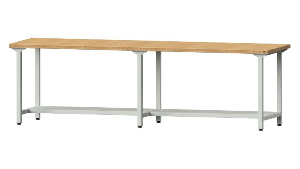 Table de travail ANKE, modèle 191, 2800 x 800 x 840 mm, RAL 7035, BMP 40 mm, 401.448