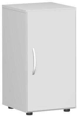 geramöbel armoire à double porte avec pieds, poignée gauche ou droite, amortisseur de porte inclus, 400x420x752, gris clair/gris clair, S-342100-LL