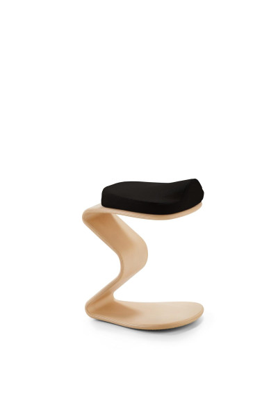 NEST NATURE tabouret petit avec assise 3D/confort, noir, 1180_96_30317