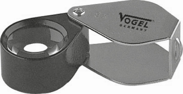 Loupe pliante Vogel Germany, 4 + 6 = 10x, Ø 30 mm, 600159