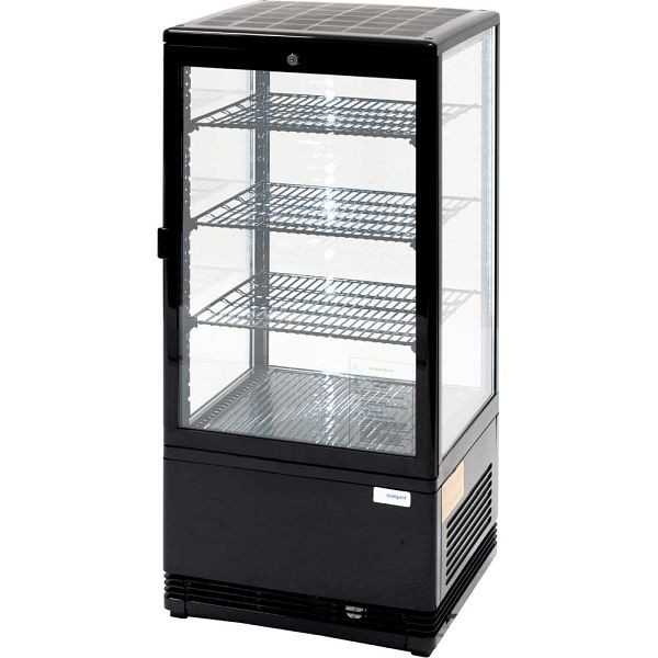 Vitrine réfrigérée Stalgast PAN4 avec éclairage intérieur LED, noir, dimensions 428 x 386 x 960 mm (LxPxH), KT0202078