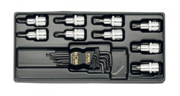 Ensemble d'outils ELORA TORX®, 17 pièces, MS-14, 0000514001000