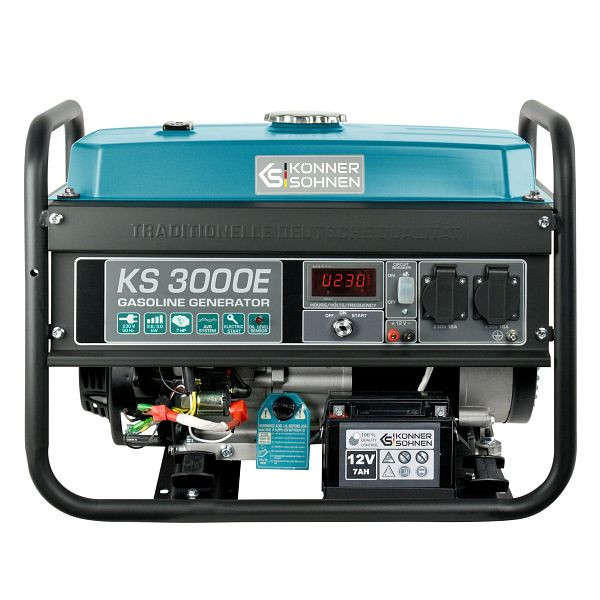 Générateur essence à démarrage électrique Könner & Söhnen 3000W, 2x16A(230V), KS 3000E