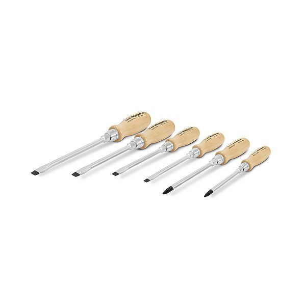 Jeu de tournevis manche bois MATADOR, 0650 9060
