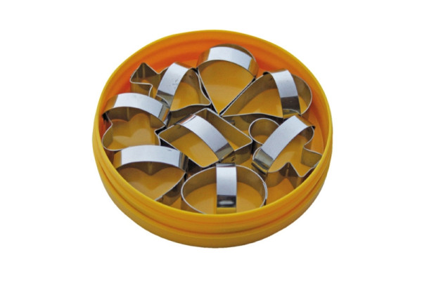 Emporte-pièces décoratifs Schneider dans le coffret « Jeu de cartes », 8 pièces, acier inoxydable, 199175