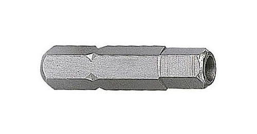 Kraftwerk embout 1/4" pour vis à six pans creux 25 mm 2 mm avec trou à la pointe, 5 pièces, 2676-5