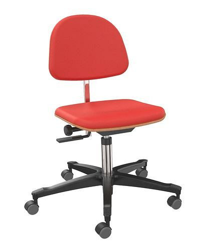 Chaise de travail Dauphin tapissée en rouge, 266901