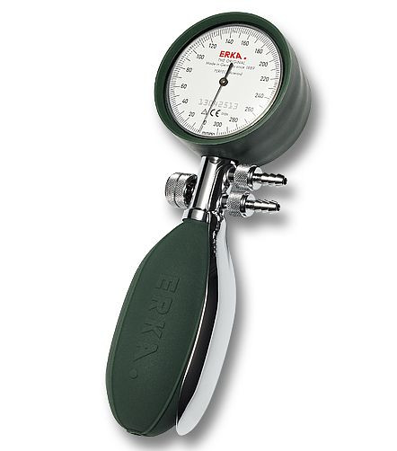 Tensiomètre ERKA Ø48mm Klinik (avec capuchon de protection) avec brassard Perfect Aneroid Klinik 48, taille: 10-15cm, 215.28482
