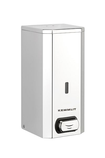 Distributeur de savon et de désinfectant KEMMLIT Basic, manuel, acier inoxydable, brillant, 205.940