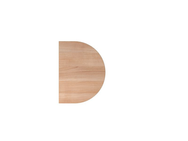 Table d'appoint Hammerbacher QA60, 60 x 80 cm, plateau : noyer, épaisseur 25 mm, table d'appoint avec pied en graphite, hauteur de travail 68-76 cm, VQA60/N/G