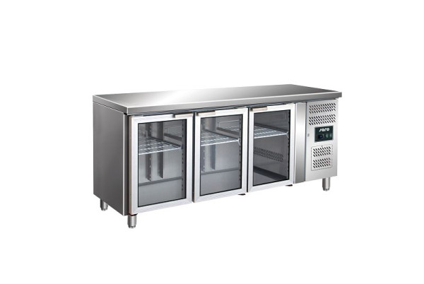 Table réfrigérante Saro avec porte vitrée modèle GN 3100 TNG, 323-3152