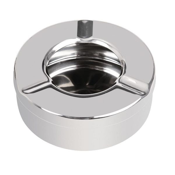 Cendrier coupe-vent OLYMPIA Kristallon en acier inoxydable, UE: 6 pièces, CM368