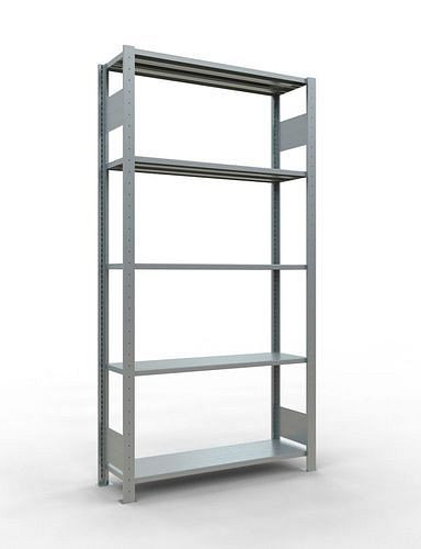 Rayonnage à étagères Schulte, champ de base, 5 niveaux de rangement, charge du compartiment 150 kg, 1060 x 336 x 2000 mm, 278787