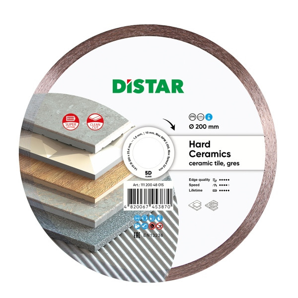 Disque à tronçonner diamanté Distar 1A1R 200 Céramique dure, 11120048015