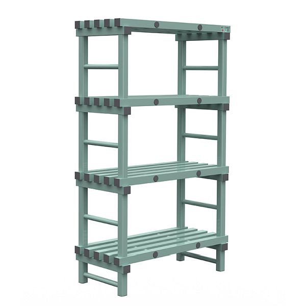 Etagère Euro REA 1000x500x1750mm, 4 montants au pas de 450mm, 308.150