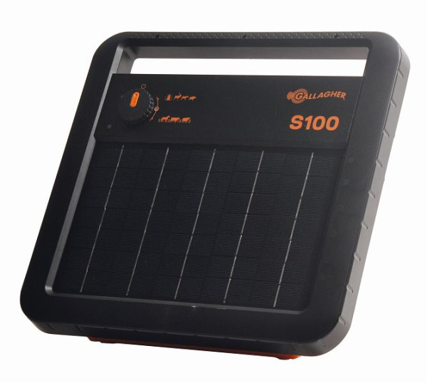 Électrificateur de clôture électrique solaire Gallagher S100 avec batterie, 346304
