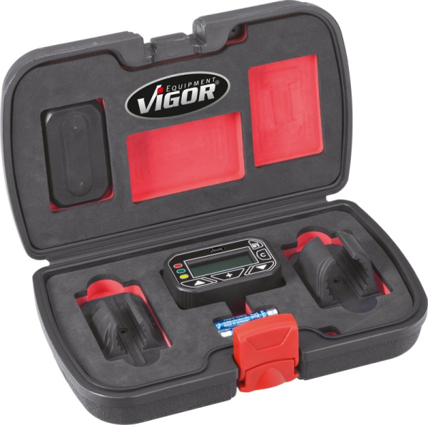 Appareil de mesure d'angle de rotation VIGOR, tolérance : 2%, nombre d'outils : 4, V2795