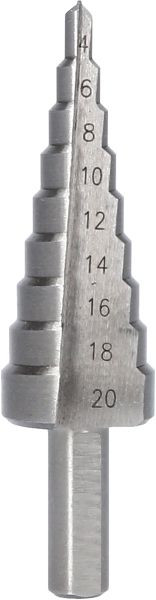 Foret étagé Brilliant Tools, Ø 4 - 20 mm, BT101927