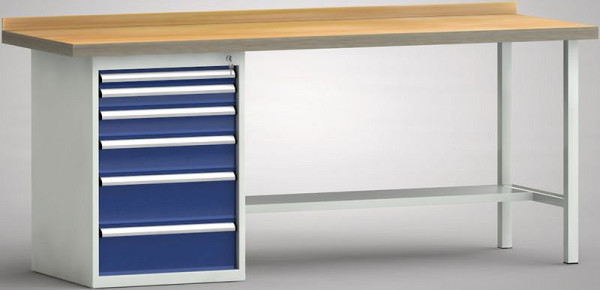 Etabli standard KLW - 2000 x 700 x 840 mm L x P x H, WS184N-2000M40-E7029