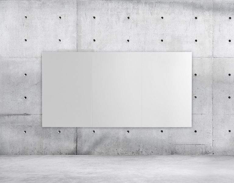 Tableau Blanc Magnétique Sans Cadre Bi-Office Tile - Modulaire - 148x98cm, DET8125397