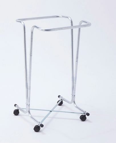 DENIOS Porte-sac poubelle 120 litres, mobile, galvanisé, 265628