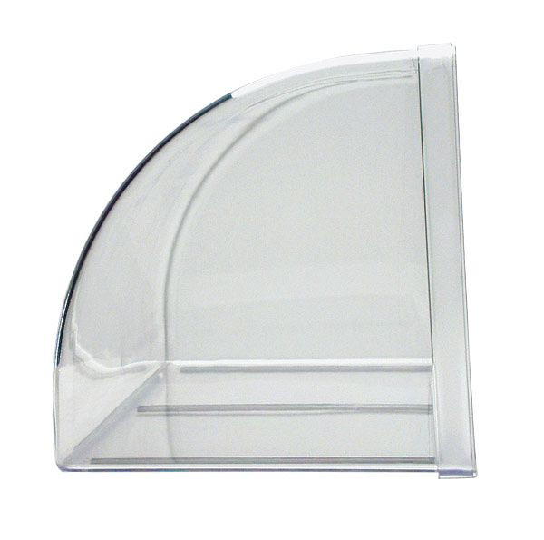 Vitrine / plan de travail APS, 63,5 x 25 cm, hauteur : 25 cm, SAN, transparent, en une seule pièce, peint, antidérapant, polyvalent, 11888