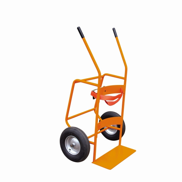 Wagon tonneau industriel Eichinger avec pneus gonflés à l'air, orange pur, 22420000000000