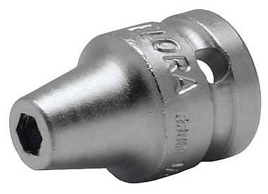Connecteur ELORA pour embouts de tournevis, 3300, prise carrée: 1/2 ", hexagone: 1/4 ", 3300123132000