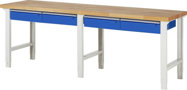 Etabli RAU série 7000 - modèle 7002-1, L2500 x P700 x H790-1140 mm, 03-7002A1-257B4H.11