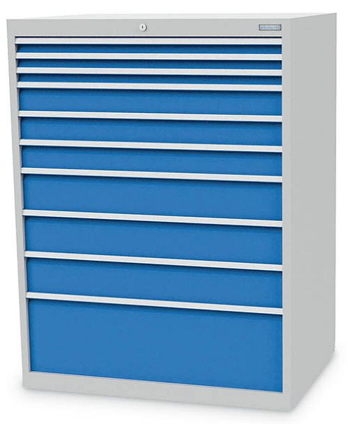 Armoire à tiroirs Bedrunka+Hirth, profondeur 736 mm, R 36-24, nombre de tiroirs : 10, dimensions en mm (LxPxH) : 1005 x 736 x 1319, 113/3331V10