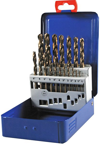 Jeu de forets hélicoïdaux SW-Stahl, HSS-E Co5, 1-13 mm, 25 pièces, 80625L