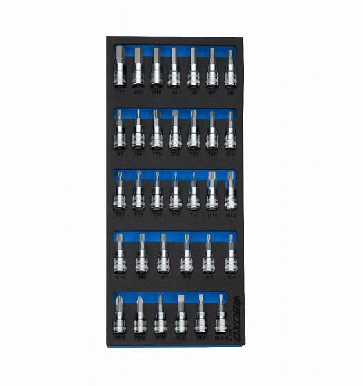 Jeu d'embouts Boxo 3/8", 33 pièces, UE : 5 pièces, BX316