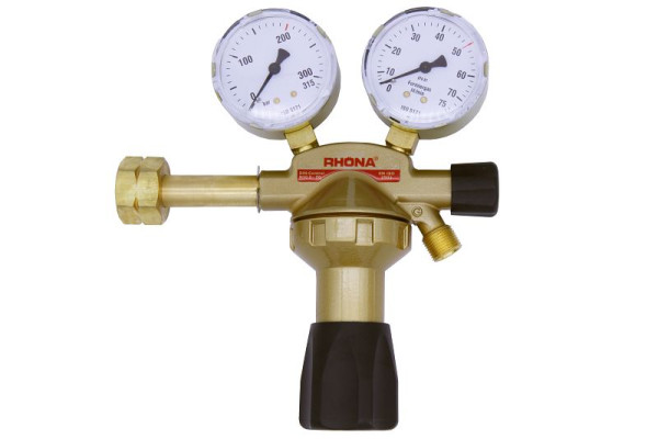Détendeur de gaz de formage ELMAG, 1 étage, avec 2 manomètres, Ø 63mm, pression bouteille jusqu'à 200 bar, 57125