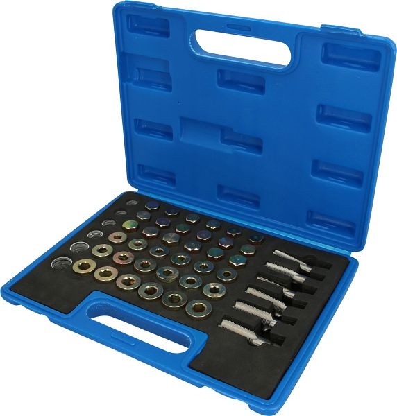 Brilliant Tools Kit de réparation de filetage de bouchon de vidange d'huile 114 pièces BT711300