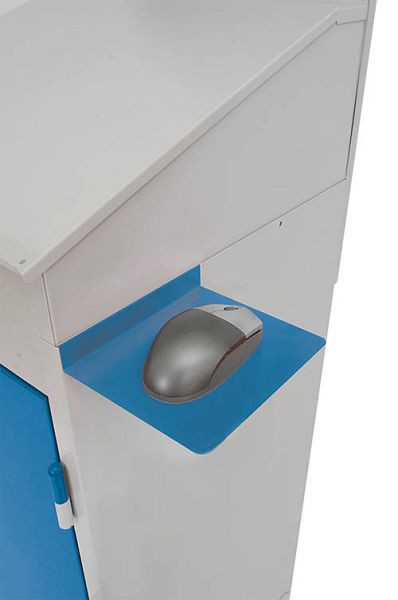 Plateau pour souris Bedrunka+Hirth, pour chariot informatique 105-3, 150 x 175 mm, 04.105.MAA