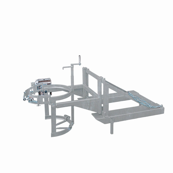 Support supérieur et inférieur de benne basculante industrielle Eichinger, manivelle, 1 x fût galvanisé à chaud, 22350100002000