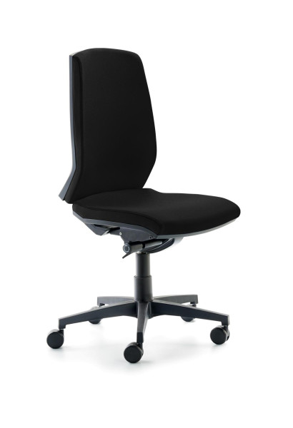Chaise pivotante Mayer Sitzmöbel , dossier réglable en hauteur sur 7 positions, mécanisme synchrone, noir, 2470_26397