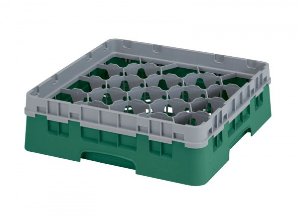 Panier de lavage Cambro 20 compartiments Camrack®, bouteille de 9,2 cm, vert, paquet de 5, 20S318119