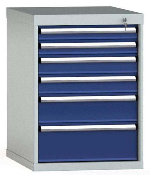 Armoire à tiroirs KLW 800 x 572 x 750 mm H x L x P, dimensions d'installation : 700 mm, division : 27x36 unités, SEB0800-06EP-001