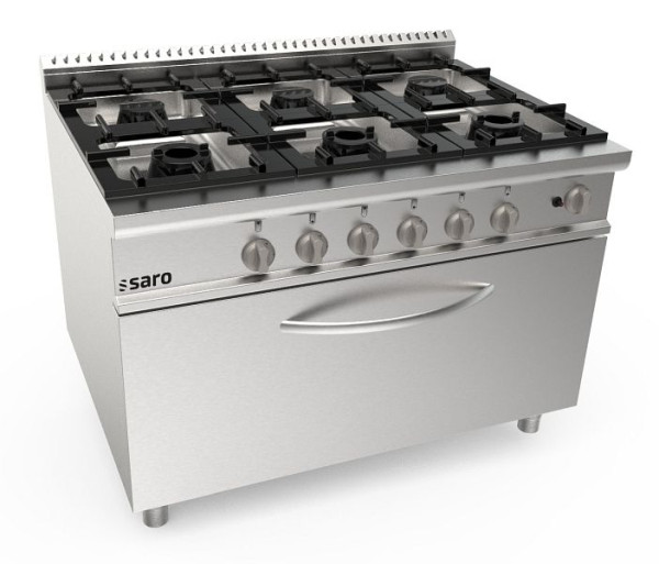 Cuisinière à gaz Saro + four à gaz 6 feux LQ, 423-8020