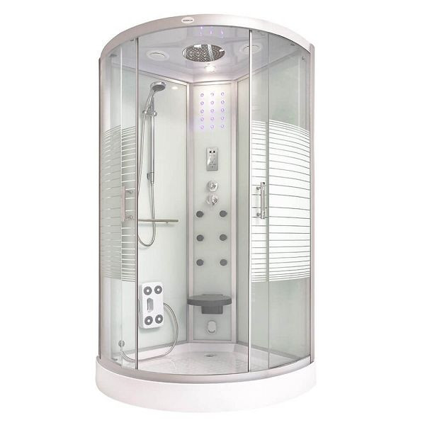 Douche à vapeur HOME DELUXE WHITE PEARL - 90 x 90 cm, 1028