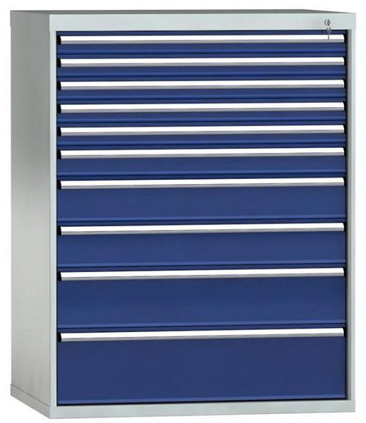 Armoire à tiroirs KLW 1325 x 1031 x 750 mm H x L x P, dimensions d'installation : 1225 mm, division : 54x36 unités, SJB1325-10EP-001