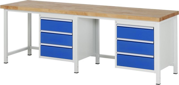 Etabli RAU série 8000 - modèle 8157, L2500 x P700 x H840 mm, 13-8157A1-257B4S.11