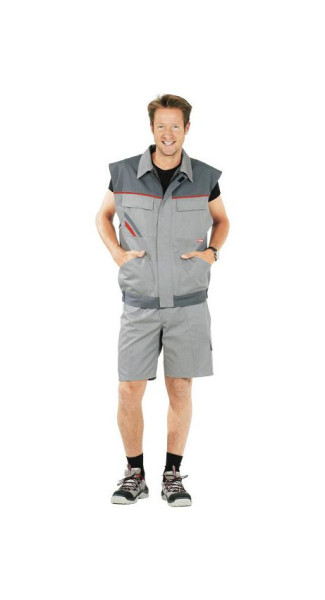 Short Planam Highline, zinc/ardoise/rouge, taille XS, 2371040