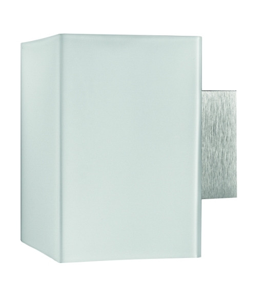 rutec Projekt LEGOLIN applique murale verre angulaire On / Off, L120, W90, H130mm, 230V, 6W, IP20, 3000K, CRI85 - blanc mat, PBE301