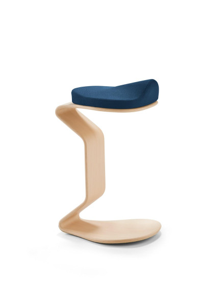NEST NATURE tabouret grand avec assise 3D/confort, bleu foncé, 1187_96_30326